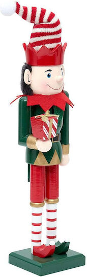 A-s Weihnachts-Nussknacker Aus Holz Rot 38 cm Hoch