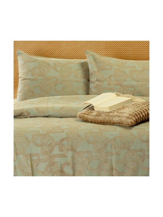 Melinen Ember Set Fețe de Pernă Aqua 53x72 cm
