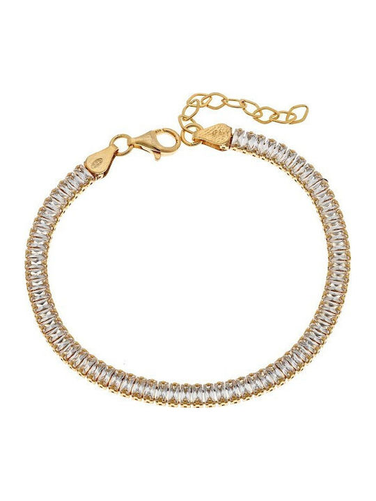 Senza Women's Gold-Plated Silver Riviera Bracelet