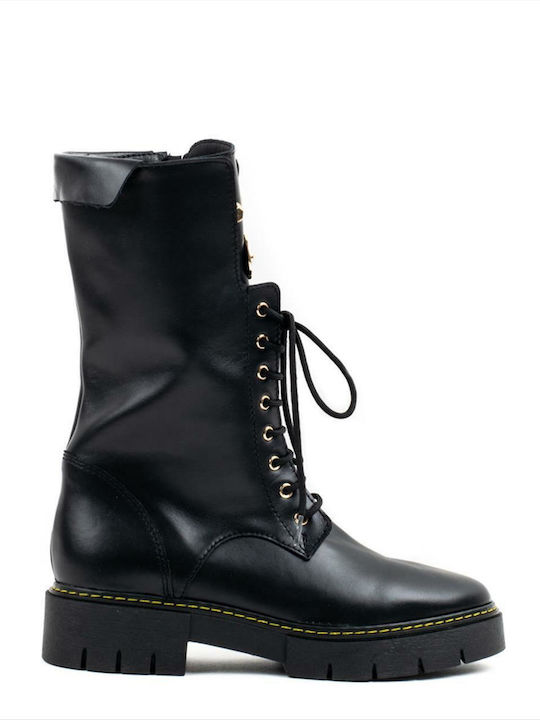 Wall Street Leather Women's Ankle Boots Black