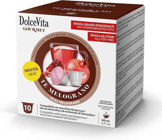 Dolce Vita Dolce Vita Kaffee- und Getränkekapseln Tee Kompatibilität mit Nespresso 10 Stück