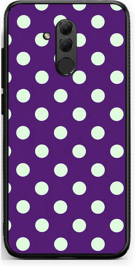 Smartfits Mint Polka Dots auf Lila Huawei Mate 20 Lite Hülle