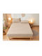 Kraft World King-Size-Spannbettlaken 220x240+30 cm Beige BES-KAX220-Beige
