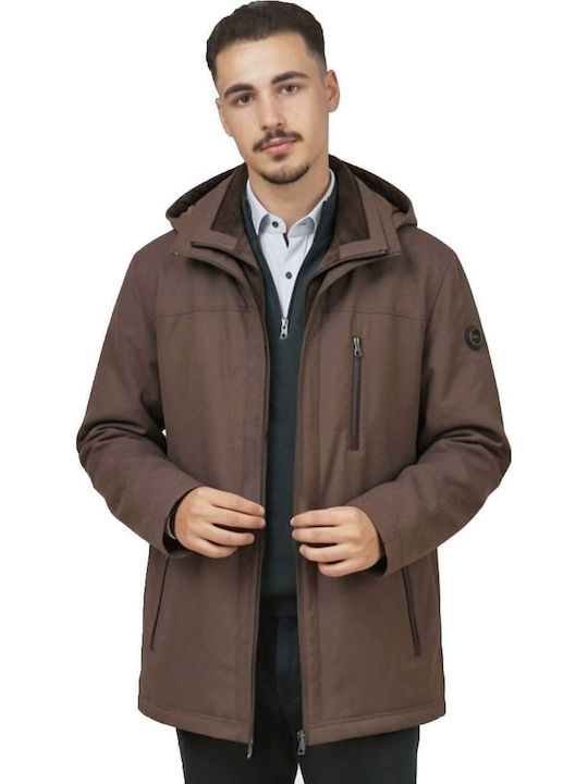New Company Μπουφάν Puffer Καφέ