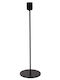 Iliadis Set of Black Metal Candle Holders 9x9x35cm 2 Pieces