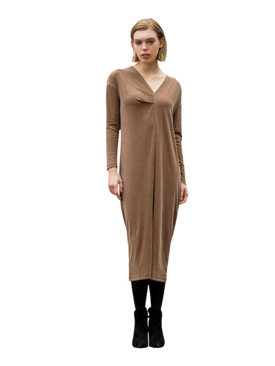 Midi Рокля Light Camel