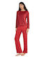 Gisela Winter Women's Red Pyjama Set