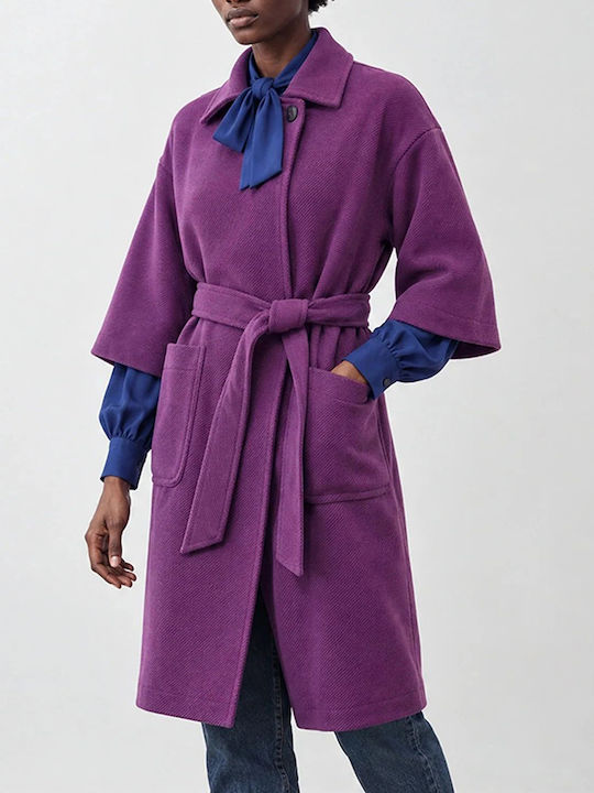 Bill Cost Παλτό Plum