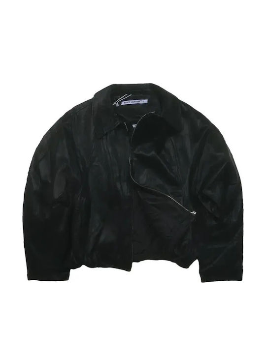 Waterproof Kids Casual Long Black Jacket