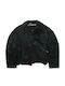Waterproof Kids Casual Long Black Jacket
