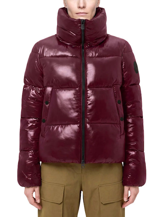 Дамско Puffer Яке за Зима Бордо