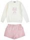 Kinder-Set mit Shorts Sommer 2-tlg. Ecru