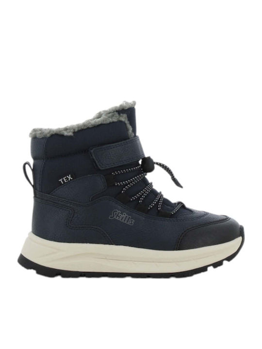 Anatomic Kids Snow Boots with Hoop and Loop Closure Blue