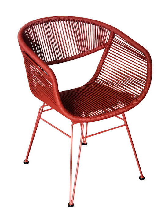 Gartenstuhl Rattan Pagusa Bordeaux 60x62x80 cm