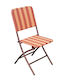Scaun de exterior din rattan Mi, bordo, 2 buc., 45x59x90 cm