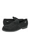 Suede Men's Loafers in Black