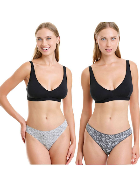 Walk Chiloți de Damă 2Pack Multicolor
