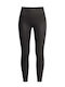 Celestino Damenleggings aus Kunstleder Einfarbig Slim Fit Schwarz