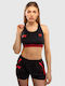 Дамско спортно бюстие Black/red