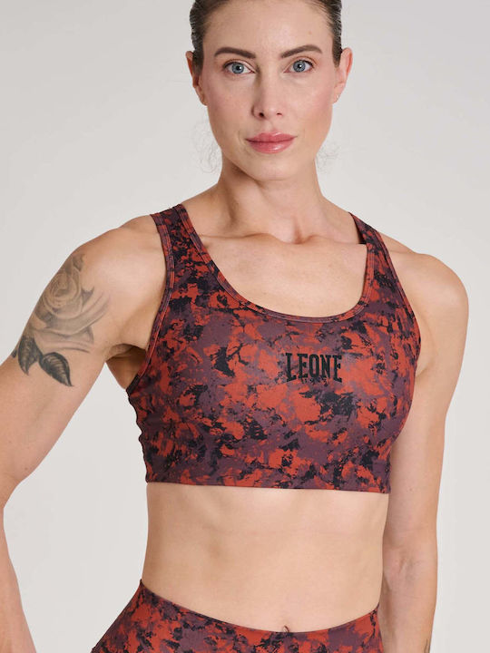 Leone 1947 Damen-Sport-BH Black/Cocoa Camo