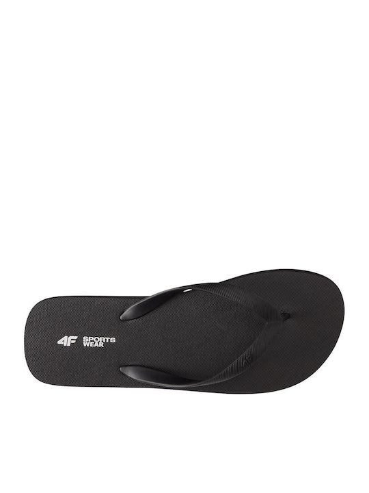 4F Ανδρικά Flip Flops Μαύρα