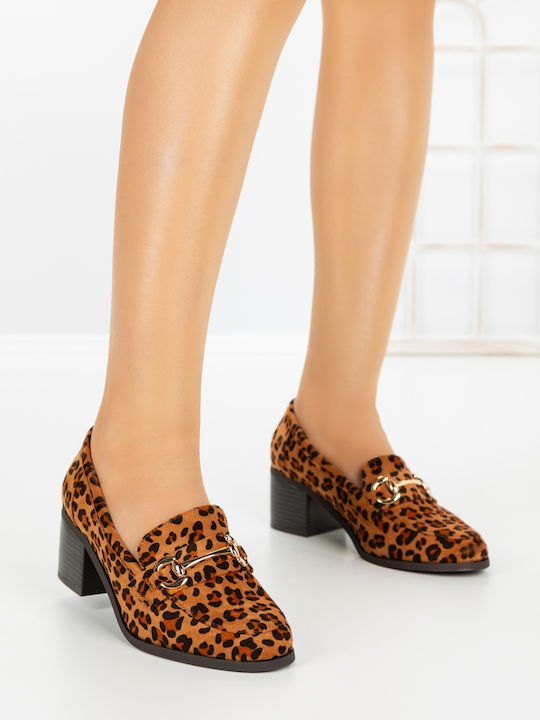 Mid-Heel Pumps Brown