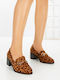 Mid-Heel Pumps Brown
