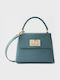1927 Top Handle Damenhandtasche aus Leder zum Tragen in der Hand, über der Schulter oder Crossbody Cloud Blue