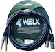 Welx Cablu 2 x XLR mamă - 2 x XLR tată Negru 1,5 m CTM-SERIE-1.5M (black)