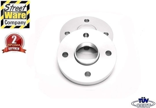 20 mm Ta Technix Rad-Distanzscheiben Lochkreis 4x100 Nabenbohrung Ø 56,6 mm Al 6062 Silber 2 Stück 4101-20p
