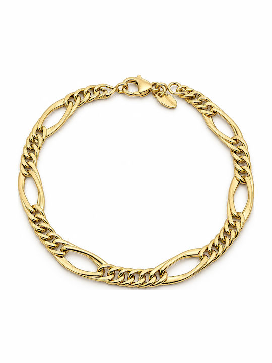 Daskalakis Damenarmband Kette aus 14-Karat-Gold mit Zirkonia