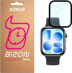 Bizon Watch Edge Hybrid Displayschutzfolie Kompatibel mit Huawei Watch Fit 5 Schwarz