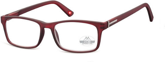 Montana Eyewear Lesebrillen +3.00 in Rote Farbe