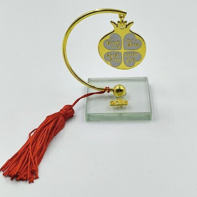 Giannopoulos Tabletop Pomegranate Charm Made of Metal 2027 5x5cm