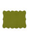 La Gallina Matta Fabric Placemat Green 49x37cm