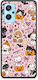 Smartfits Halloween Cute Animals On Pink Oppo A96 Θήκη