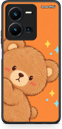 Smartfits Peekaboo Teddy On Orange Vivo Y22s Y35 4g Θήκη