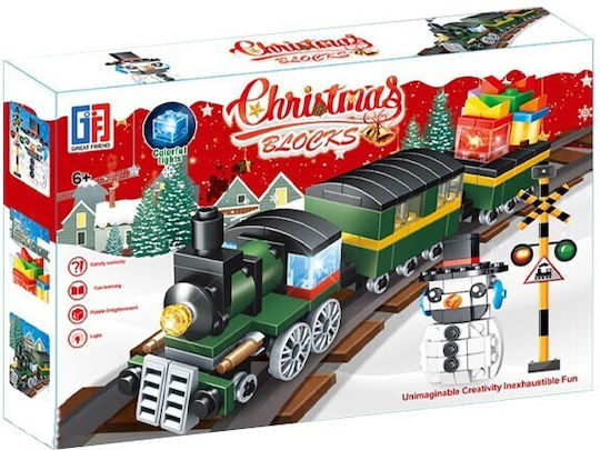 Weihnachtszug-Bausteine für Kinder ab 6 Jahren, 242 Stück