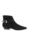 Suede Women's Ankle Boots Black