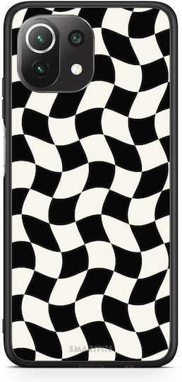 Smartfits Black Cream Wavy Checkerboard Xiaomi 11 Lite 5g Ne Mi 11 Lite Θήκη