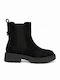 Suede Women's Chelsea Ankle Boots Black