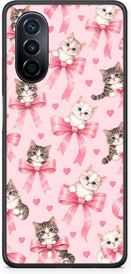 Smartfits Kittens Pink Bows On Pink Huawei Nova Y70 Y70 Plus Θήκη
