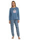 Admas Winter-Damenpyjama-Set Raf
