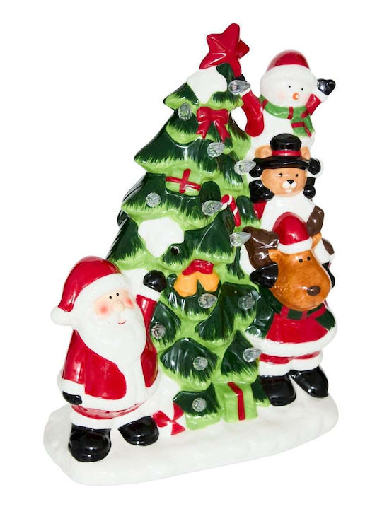 Illuminated Green Christmas Decorative Figurine Battery Powered 32x23.5x12cm