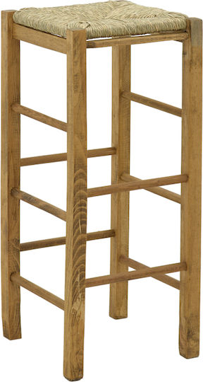 Taburet de Bar din Lemn, Culoare Nuc, 35x35x78 cm