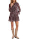 Rochie Mini cu Volane Maro