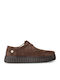 Suede Γυναικεία Loafers σε Καφέ Χρώμα