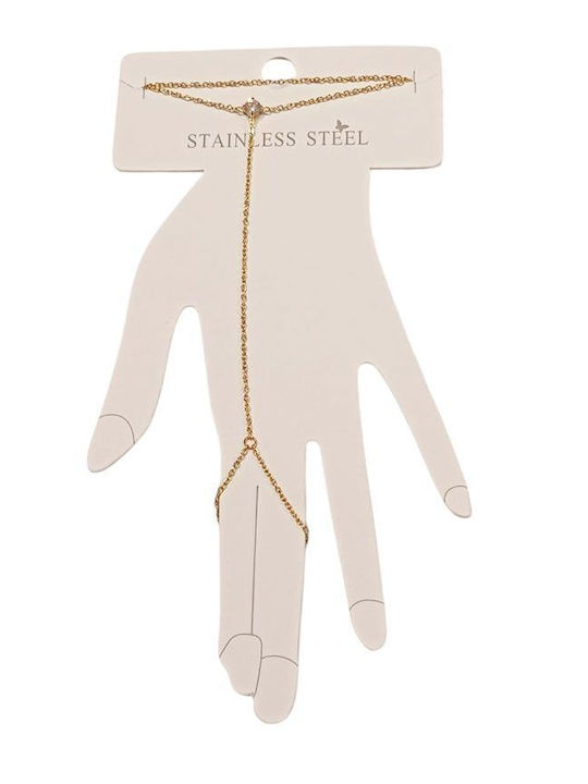 Damenarmband Kette Aus Vergoldetem Stahl