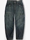Men's Cargo Loose Fit Trousers Blue