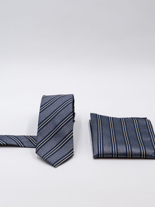 Guy Laroche Set mit Herren-Krawatte mit Mustern in Blau